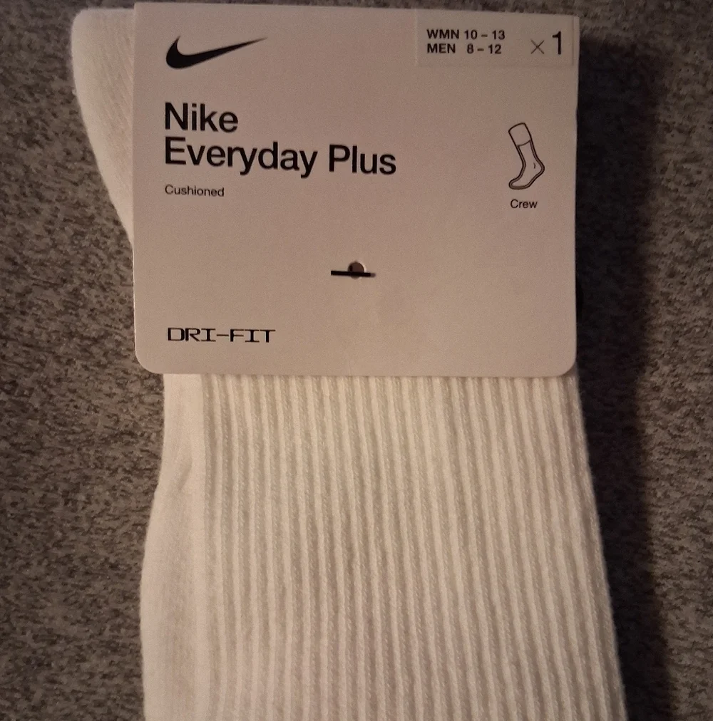 White Nike AF1 Socks